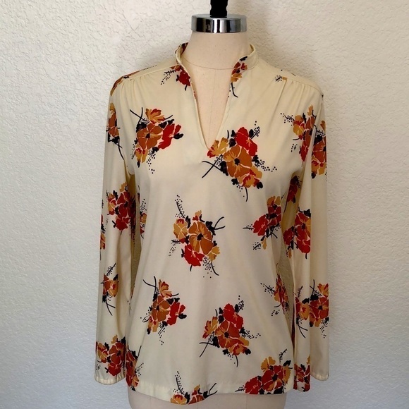 Vintage Boho pullover floral blouse - Picture 1 of 5